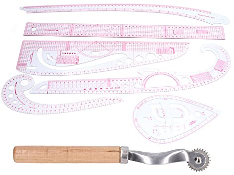 kit de règles de couture Kit de règles de fabrication de modèles de courbes françaises pour les concepteurs de tailleurs débutants (7 pièces),Ensemble de règles de couture, Ensemble de règles c