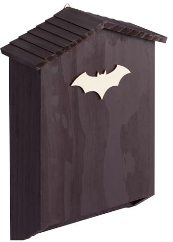 Navaris Casetta Pipistrelli da Esterno - Casa Nido per Pipistrelli - Bat Box Pipistrello Legno Naturale - Bat House - Casetta Legno Giardino Animali