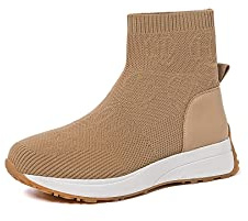 QUEEN HELENA Sneakers Baskets Montantes Femme X28 62 Kaki, 39 EU