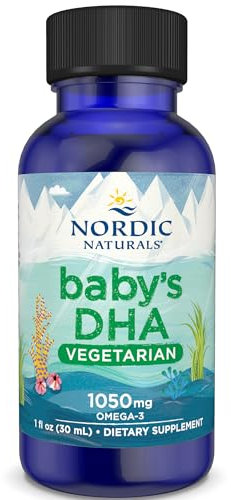 Nordic Naturals, Vegetarian Baby-DHA, de Aceite de Algas, con EPA y DHA, 30ml, Testado en Laboratorio, Sin Soja, Sin Gluten, No GMO