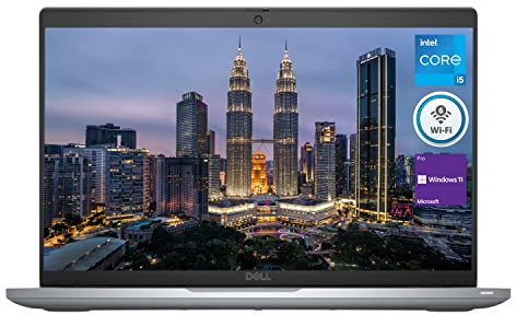 DELL Latitude 5430 Business Laptop, 14'''' FHD Display, Intel Core i5-1235U, 16GB DDR4 RAM, 512GB PCIe M.2 SSD, Wi-Fi 6, Windows 11 Pro, Backlit Keyboard, Webcam, Bluetooth, HDMI, Laptop, Grey, Gray