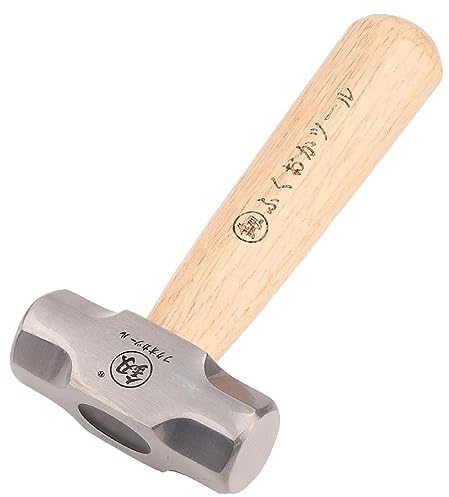 Solid Wood Short Handle Octagonal Hammer Polished and Unique Texture High Carbon Steel Head 1LB Size Mini Hammer FO6028B Solid Wood Short Handle Octagonal Hammer 1LB High Carbon Steel Small Hammer
