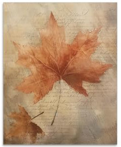SUPERDANT Poster Mural Feuilles D'Érable D'Automne Affiches en Papier Décoration Murale D'Automne Imprimer Affiche en Carton Ivoire Peinture Sur Carton Tableaux, Posters et Arts Décoratifs