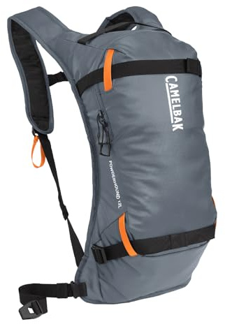 CamelBak Powderhound 12 Snow Hydration Pack Grey/Orange, 70oz