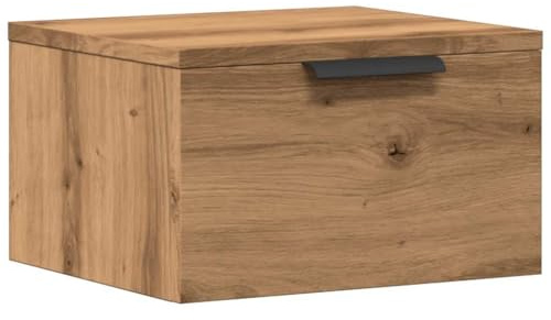 vidaXL Wand-Nachttisch Artisan-Eiche 34x30x20 cm