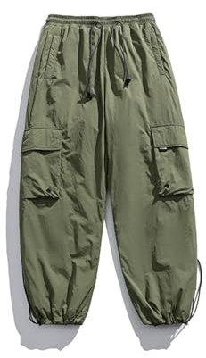 TDHLW Damen Herren Baggy Ski Isolierte Hose wasserdichte Skihose Verdickte Snowsports Snowboard Winterhose,Grün,L