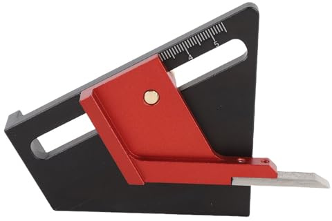 Depisuta Woodworking Height Gauges Depth Measurement Tools, 1/2 Center Line Scriber Table Saw Height Gauges, Height Gauges Depth Measuring Ruler for Table Saw Router Drill Press
