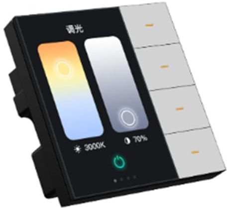 Paaruter Panel de Control Central Inteligente Tuya ZigBee, Interruptor de Pared, de Control de Iluminación Inalámbrico para el Hogar F3-Pro