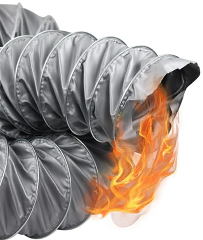 Abluftschlauch for Wäschetrockner, flexibler Lüftungsschlauch – verschleißfester und reißfester Abluftschlauch, for Heizung, Lüftung und Klimaanlage, Gewächshaus(50mm (2in))