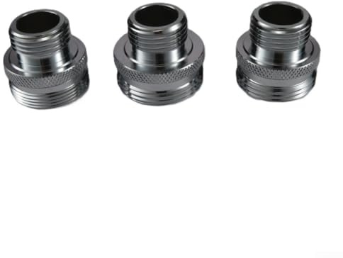 Lot de 3 adaptateurs pivotants pour pommeau de douche en laiton chromé avec joint en silicone pour salle de bain Le