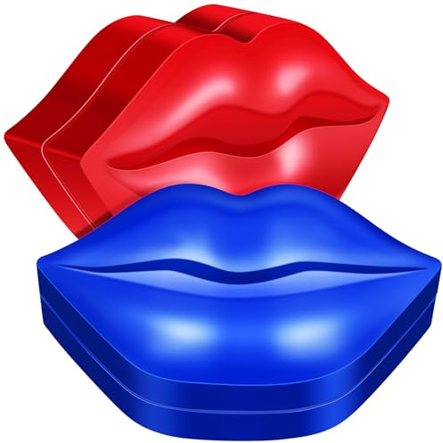 Vaguelly 2 Packungen Peeling Lippenmasken Lippenpflege Tool für Zuhause mit Feuchtigkeitsspendender Formel aus Wasser und Glycerin gegen Trockenheit