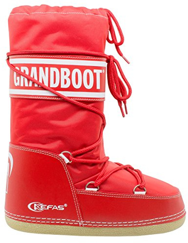 Kefas Grandboot - Botas de esquí para hombre, mujer y niño, rojo, 41/43 EU