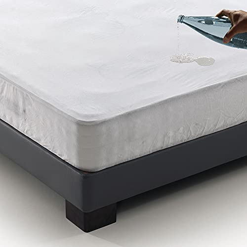 Don Descanso-Coprimaterasso impermeabile Tencel 160 x 190/200 cm. Premier Proteggi Materasso ipoallergenico, fodera per materasso traspirante, ultra morbida, antiacaro, ecologico, 100% biodegradabile