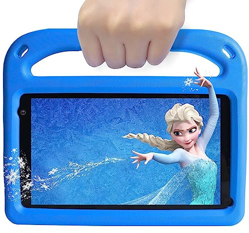 GOODTEL Tablet para Niños 7 Pulgadas Android Tableta con 32GB ROM (TF 1TB), WiFi, Bluetooth, GPS, GMS Certified, Pantalla IPS HD, Doble Cámara, Control Parental, Tablet Infantil con Funda EVA (Azul)