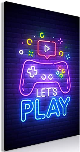 murando - Akustikbild für Gamers Bilder Hochleistungsschallabsorber Schallschutz Leinwand Akustikdämmung 1 tlg Wandbild Raumakustik Schalldämmung Spielkonsole Game 3D Effekt