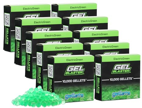 Gel Blaster 100 000 Gellets - Vert, conçu pour Les Gel Blasters - Boules de Gel Non Toxiques à Base d'eau - Conçues spécifiquement pour Les Gel Blaster, pour Les 14 Ans et Plus
