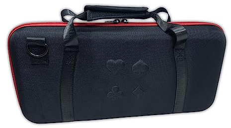 DA VINCI Softshell Poker Chip Case 300-Chip Capacity - Lightweight, Ultra Durable, and Suitcase Grade Material