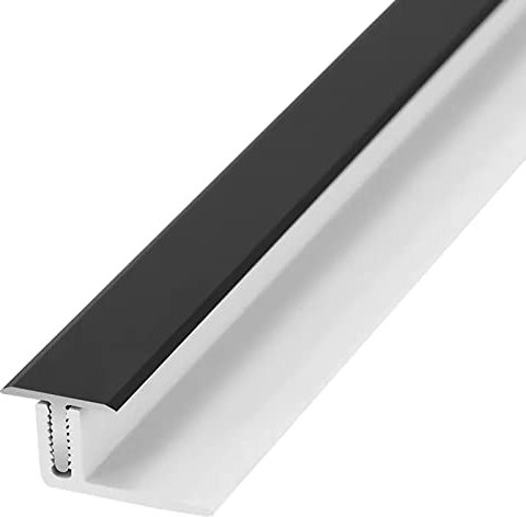 Übergangsprofil Abdeckleisten T-Formteil Für Boden Und Tür, Flacher Übergang Mit Sockel, Höhenverstellbare Türschwellen-Kantenverkleidung Für Teppiche Und Fußböden, Länge 90-150cm ( Size : 140cm/55.1