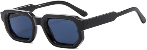 WDZAYXC Vintage Rechteckige Sonnenbrille für Damen Herren Rectangle Sunglasses Retro Brille UV400 Schutz