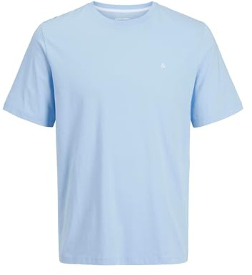 JJEPAULOS Tee SS Crew Neck Noos PLS, Chambray Blue, 5XL