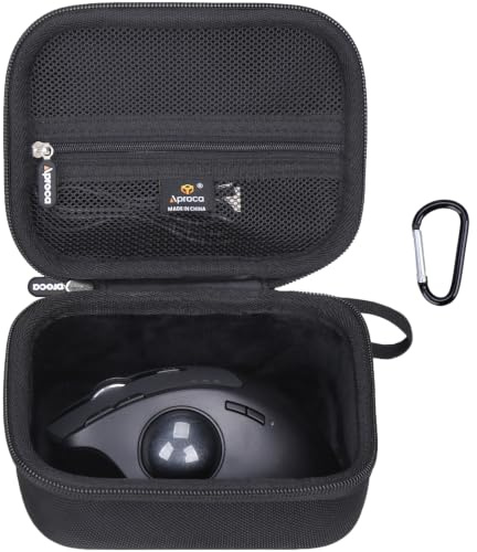 Aproca Funda rígida portátil para ratón inalámbrico ProtoArc Trackball y accesorios