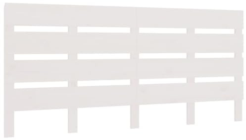 HEFZGDB Kopfteil Weiß 140x3x80 cm Massivholz Kiefer Rückwand Bett Bettkopfteil Kopfenden Headboard for Bed für Gästezimmer Schlafräume Hotel Herberge