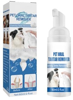 60ML Pet Oral Spray Ingredient Non Irritating Tooth Decay Multipurpose Portable Pet Dog Cat Mouth Remover Pet Supplie Haustierzubehör (White, One Size)