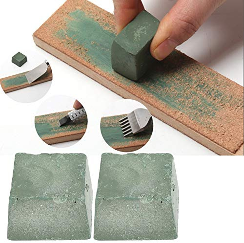 RASTKY Polishing Compound Kit 2PCS Knife Polishing Paste 30g Knife Grinding Abrasive Paste Professional Stropping Compound Leather Crafts Tools