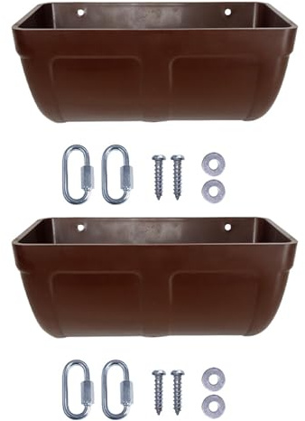 Wynrzyj Juego de 2 comederos colgantes de gran capacidad para pollos dispensador de agua de alimentación simple para aves de corral, herramienta de alimentación para aves de corral para colgar en la