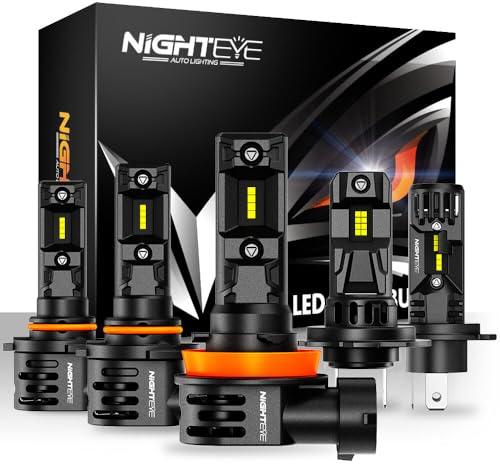 YONGYAO NightEye Auto Lighting A315-S7 Paar 20.000LM 6500K Scheinwerfer Birnen 70W IP68 für Auto Modifikation- H7
