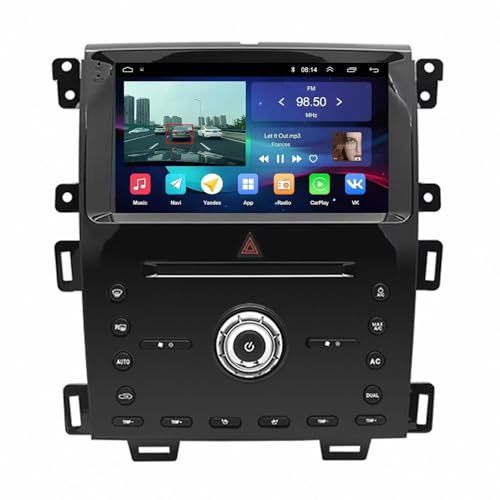 Touchscreen Car Radio for Ford edge 2010-2015 Car Audio Receivers, Hd Display, Portable Live Navigation, Music Video Player, Bluetooth Fm Radio, 4 Core 1G+16G