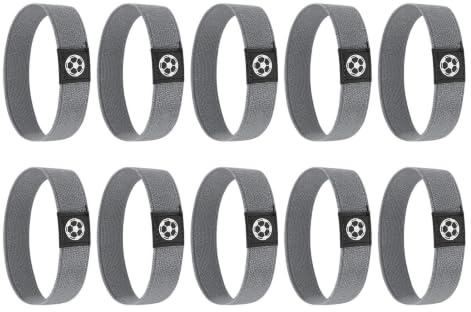 zwxqe Cordones de tacos de fútbol, manga elástica antideslizante, 10 piezas de bandas de encaje para zapatos de fútbol para niños, para adultos y niños, para interiores y exteriores, entrenamiento de