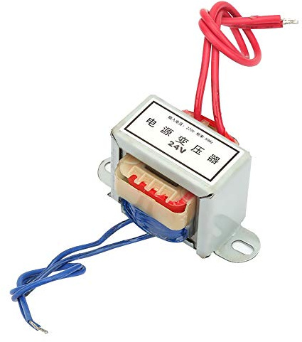 Transformador de potencia simple AC 12V/24V Voltaje de salida 5W Entrada 220V 50Hz Montaje vertical Transformador de energía eléctrica aislado de baja frecuencia(24V)