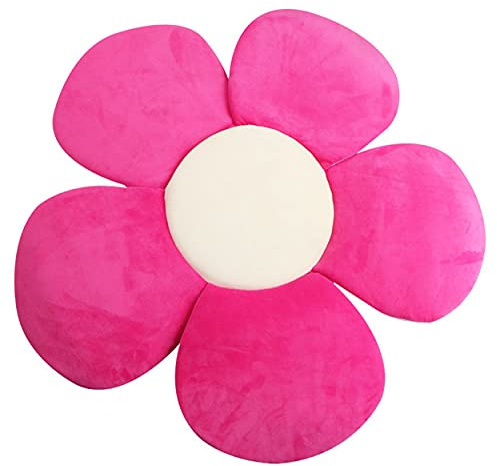 AOOPOO Badematte in Blumenform, tragbar, gepolstert, faltbar, für Neugeborene, Badewanne (Rosarot)