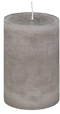 Stumpenkerze Rustic Taupe 15 x Ø 8 cm, Kerze in Premium Qualität, durchgefärbte Kerze für Hochzeit, Deko, Weihnachten, Adventskranz