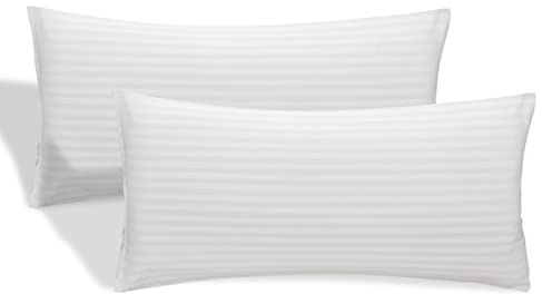 DECASATEXTIL®- Pack de 2 Funda de Almohada cutí, Extra Suave, con Cremallera Lateral - Transiprable, Anti-ácaros, Antibacteriano e hipoalergénica- Calidad de Hotel. (120x45cm)