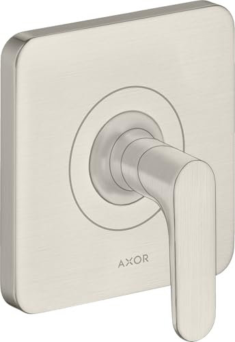 hansgrohe AXOR Citterio M Absperrventil Unterputz DN15 / DN20, 34960800, Farbe: Edelstahl Optic