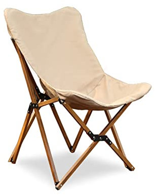 Klappstuhl aus natürlicher Aluminiumlegierung, Outdoor-Schmetterlingsstuhl, zusammenklappbar, leicht, zum Angeln, Freizeit, Wandern, Camping