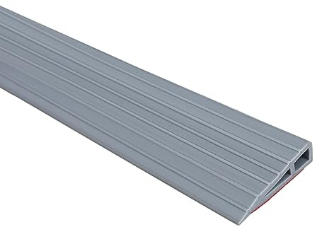 Übergangsprofil 1M*2cm, Übergangs Türleiste, Bodenschwellenstreifen, Teppichkantenstreifen selbstklebend, Teppich-Türstreifen, geeignet für den Übergang von Schrägschwellen (Grau)