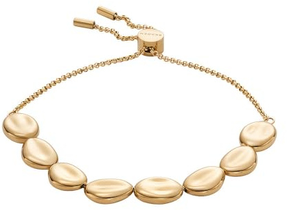 Skagen Damen Edelstahl und Halbedelstein oder Messing mit Schieberverschluss Armband