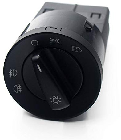 ZIxmix Car Headlight Switch Scheinwerfer-Steuerschalter, Nebelscheinwerfer-Knopf, passend for VW Bora Golf 4 1998–2005 Headlight Switch