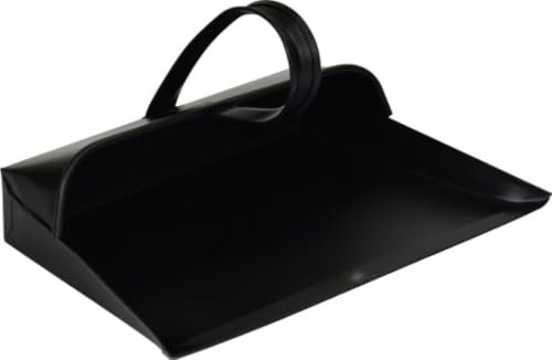 Unibos | Traditional Large Heavy Duty Metal Hooded Shovel Dustpan Design with Handled - Cleaning Scoop Suitable for Garden, Home, Office & Warm Waste Tool