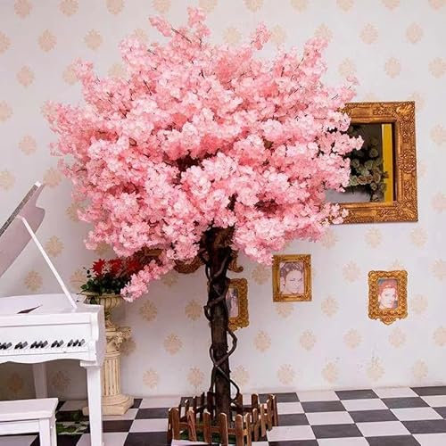 BEDOIN Árboles Artificiales de Cerezo, Flores Florales de Seda Flores Falsas para Bodas en el hogar decoración de la Fiesta de la Fiesta del jardín al Aire Libre 1.2mx1m