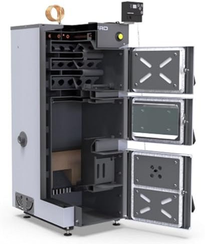 Defro Firewood Plus Holzkessel, 19 kW, Naturzugkessel für Zentralheizung, Scheitholzbetrieb
