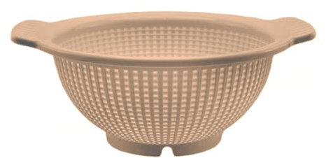 CABLEPELADO Escurridor Verduras plástico, Colador Cocina, Diámetro Superior 23 cm, Plástico, Libre BPA, Apto Lavavajillas, Marrón