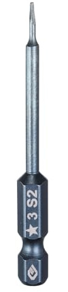 sourcing map Punta per cacciavite Torx a 5 punte, codolo esagonale da 1/4, testa magnetica da 3 mm, lunghezza 6,6 cm, in acciaio S2, punta per cacciavite elettrico, per lavori di riparazione