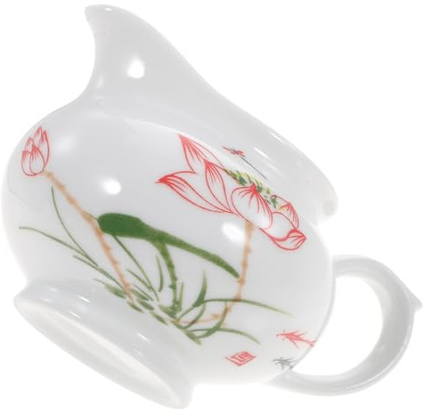 Ipetboom Salsera de Cerámica Dispensador Elegante y Sencillo con Asa Cómoda para Servir Salsa y Leche Adecuado para Cocina y Mesa
