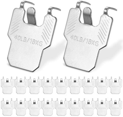 20 Pcs Claw Drywall Picture Hangers, Heavy Duty Picture Hooks for Drywall Claws, pPicture Hanging Claws, 40lb No Nail Plasterboard Mirror Hooks for Hanging Pictures, Poster, Photo Frame, Artworks