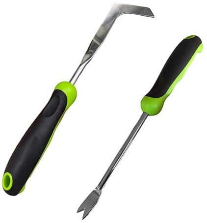 Diserbatori compatti per crepe, lama in acciaio inox con impugnatura antiscivolo, efficiente per prati e giardini, kit di rimozione dell'erba