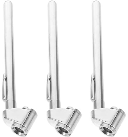 PENIKOKO 3 Pezzi Manometro per Pneumatici a Matita 3 Pezzi in Metallo, Mini Manometro Digitale Portatile per Pressione Auto e Bici, Strumento di Monitoraggio Pressione Pneumatici per Uso su